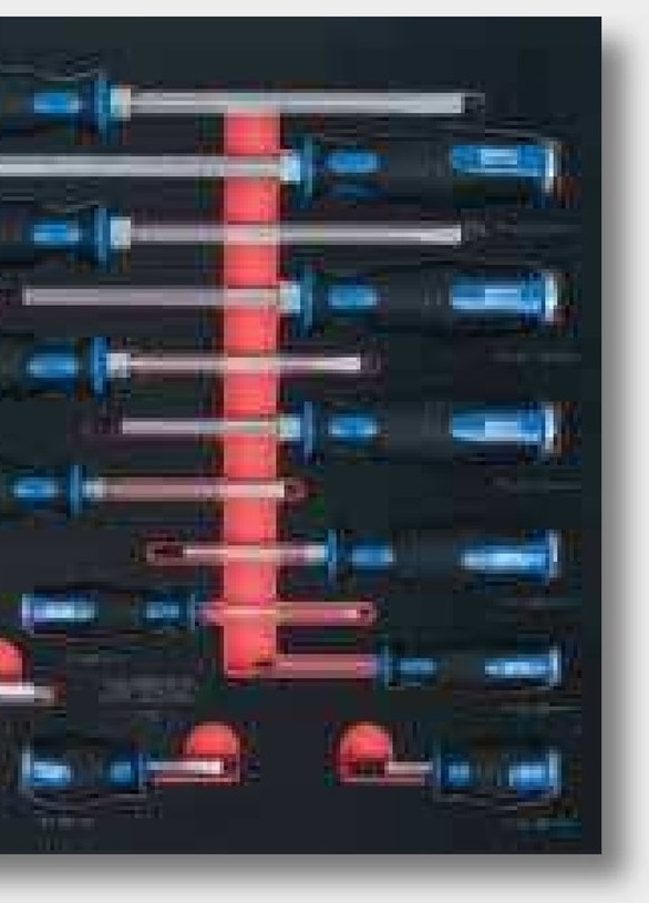 KS Tools Cărucior de scule din metal cpl. - cu set adaptoare 217 buc.