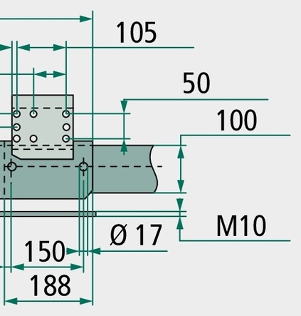 AL-KO Sistem comanda - ohne Deichselprofil, 950 bis 1.600 kg