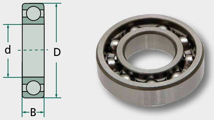 Rulment cu role canelate 16012 60 mm