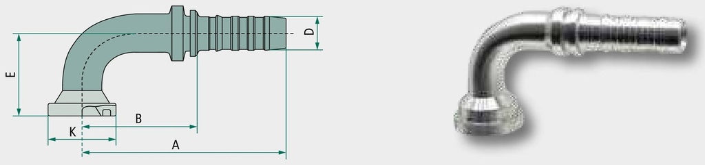 Gates PNB 25 SFS 1" 67°M DN 25 - 1"