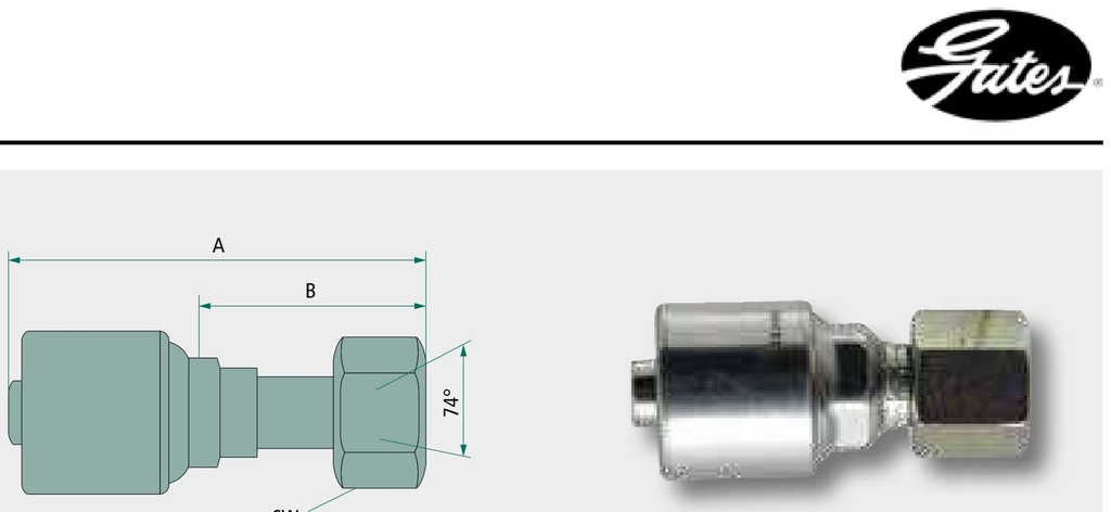Gates PNE 25 DKJ 1.5/16" - Niplu sertizare GATES