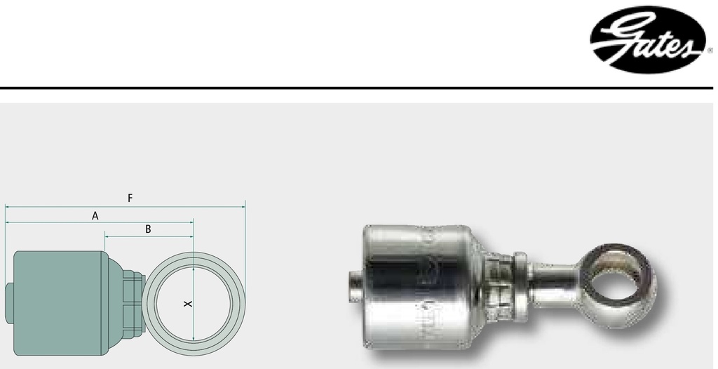 Gates PNE 10 RAM M18 DN 10 - 3/8"