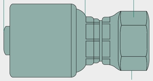 Gates PNE 32 AGR 1 1/4" - Niplu de presare GATES