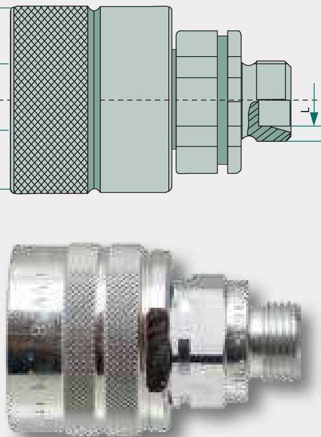 KL 16S (M24x1,5) DN20-BG4 - Cupla filetanta jumatate detasabila