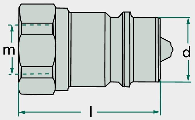 KM UDK 15L (M22x1,5) DN12-BG3 - Mufa de conectare
