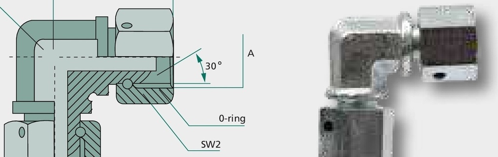 WA 1 FS-BSP x 1 FS-BSP - Adaptor unghiular