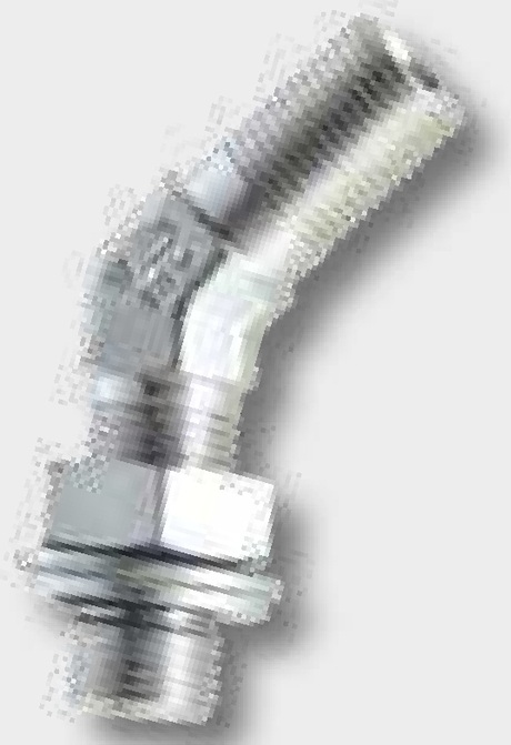 WAE 1/4 M-BSP x 1/4 M-BSP-ORK 45° - Adaptor unghiular perete despărţitor