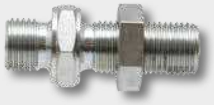 GSA 1/2 M-BSP x 1/2 M-BSP - Perete etanș adaptor drept