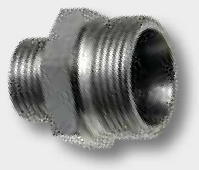 GA M16 (10L) M-MET 24° x 1/4 M-BSP - Gerader Adapter