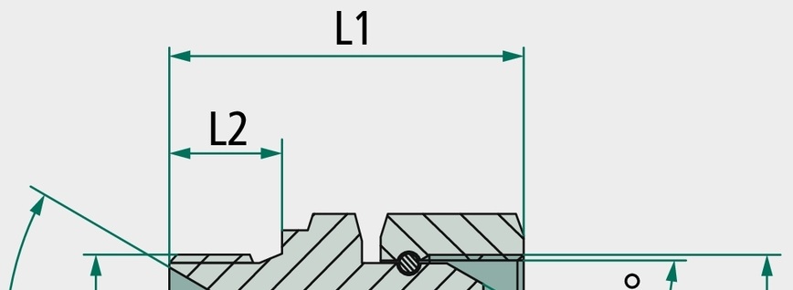 GA 1/4" M-BSP x M12 FS-MET - Gerader Adapter