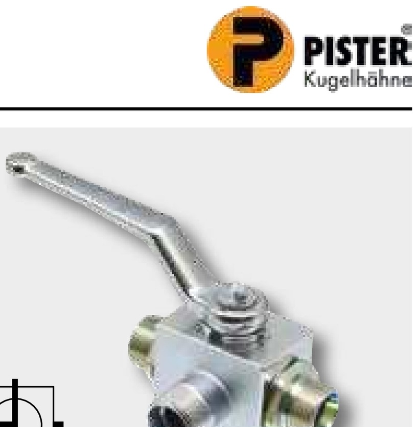 PISTER Robinet cu bila BKH-3T-12L DN10 (M18x1,5) DN 10