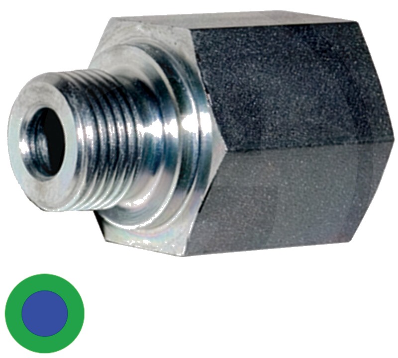 GA 3/8 M-BSPT x 16 F-MET - Gerader Adapter