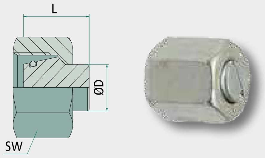 Dop de etanșare DKOL 42 L M52 x 2