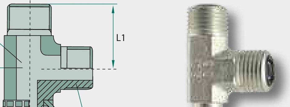 LA 11/16-16 M-FS-M-ORFS - Adaptor tip L