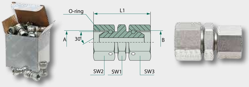 GA 2 FS-BSP x 2 FS-BSP - Adaptoare drepte