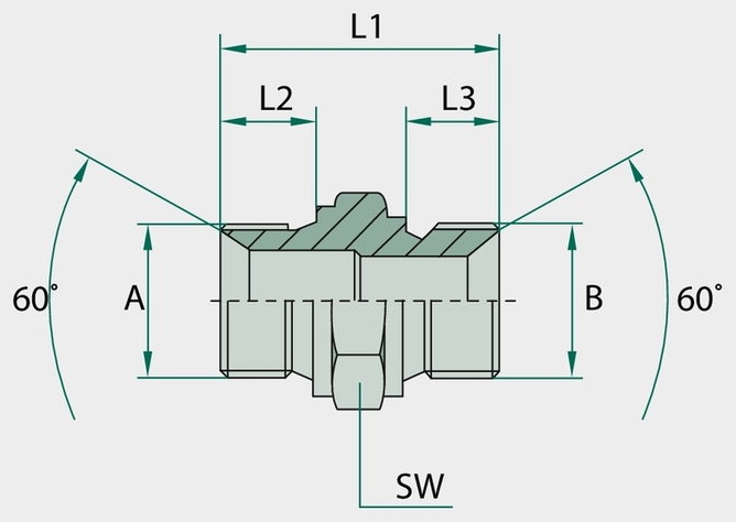 GA 3/8 M-BSP x M18 M-MET - Adaptoare drepte