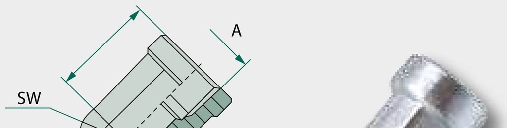 WA 1 F-BSP x 1 F-BSP - Adaptor unghiular