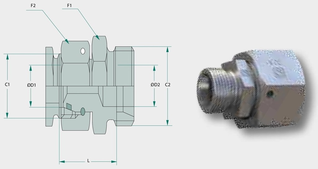 STAUFF KORV 38 S 30 S DKO - Niplu filetat de reductie