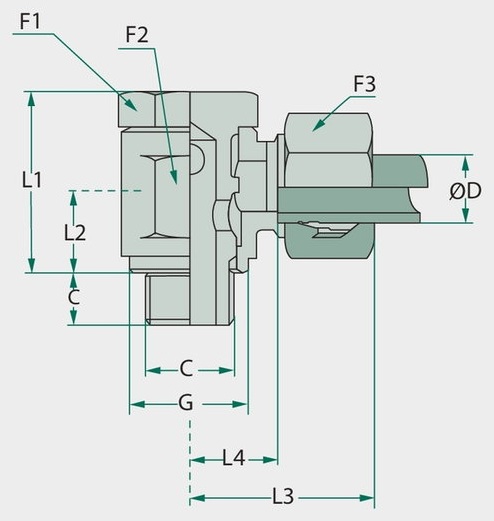 STAUFF SWM 15 L 18 - Racord pivotant