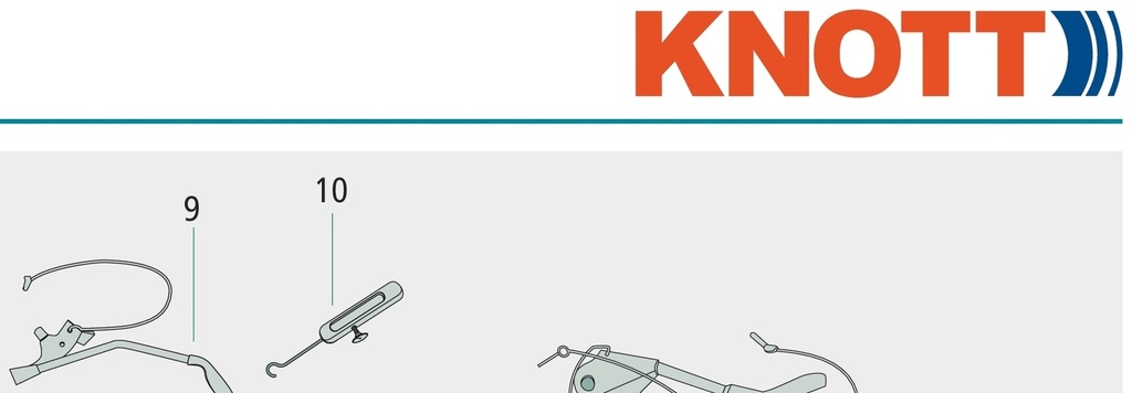 KNOTT Levier frana de mana - SF