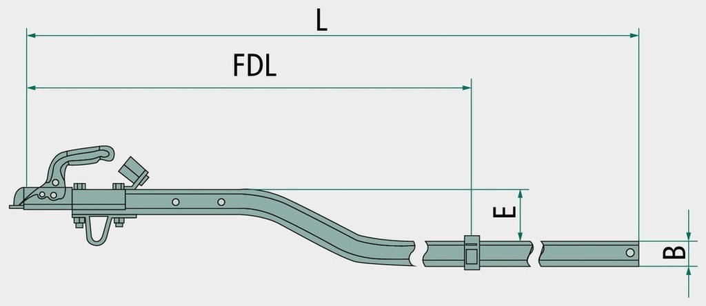 KNOTT Carlig de tractiune KDVU 3000 mm