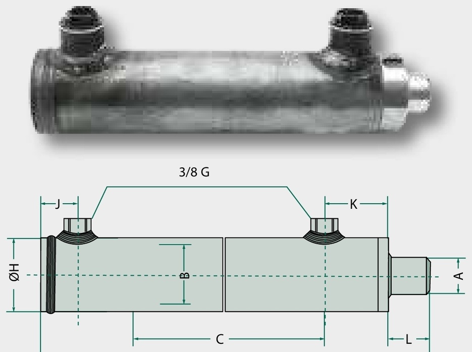 Cilindru-DW-OB-30-50-650 Fara elemente de fixare