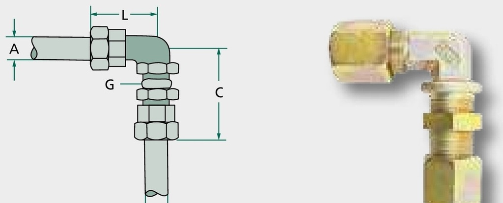 Conector unghiular de trecere 32 mm