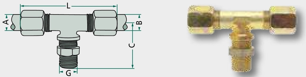 Conector T 12 mm
