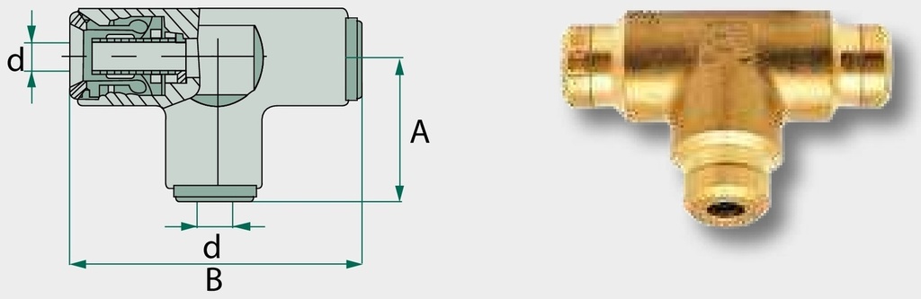 Conector T 42 mm