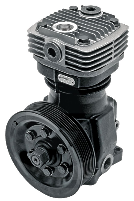 Wabco Compresor - pentru John Deere, cu roata pentru curea trapezoidala, distanta pana la mijlocul canelurii 22,5 mm