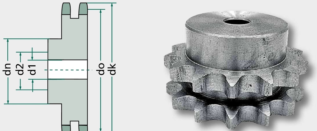 Roata de lant 45 mm