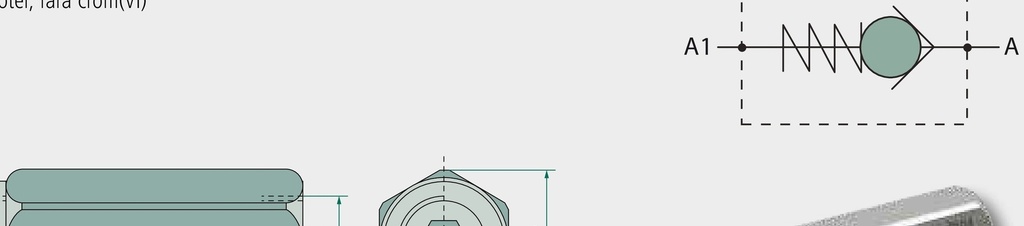 Oleodinamica Marchesini Supapă antiretur 3/8" BSP 0,7 bar 350 bar