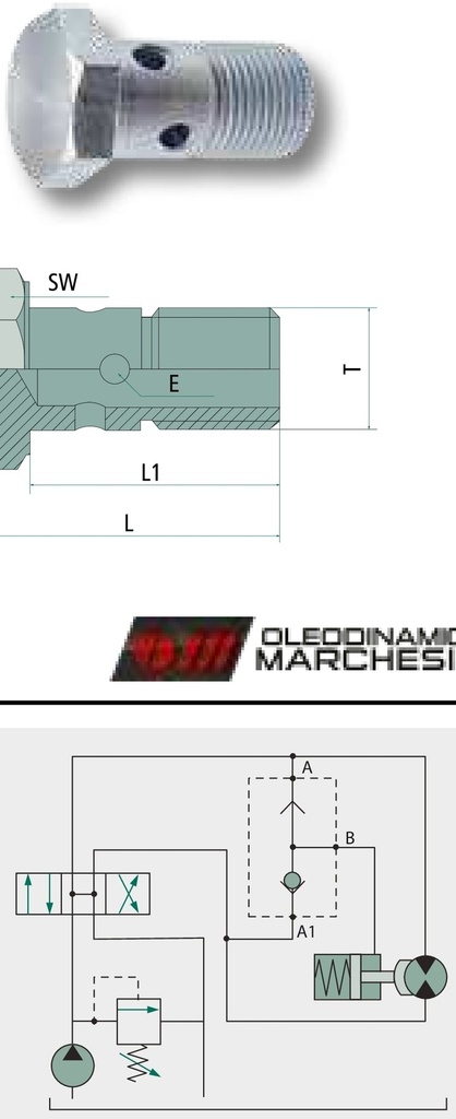 Oleodinamica Marchesini Supape cu mai multe cai WV-06 350 bar