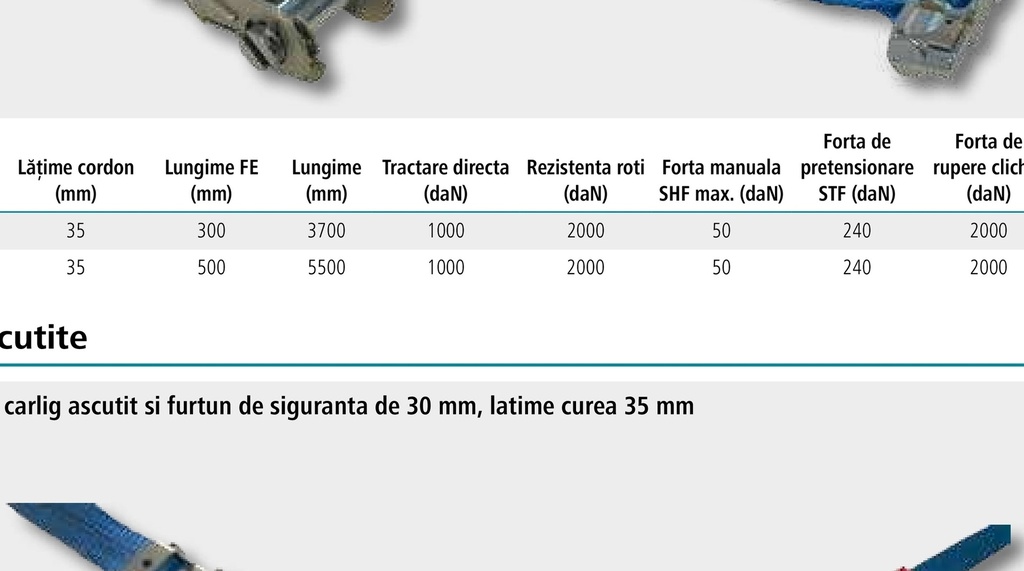 Chinga cu clichet - format din 2 piese