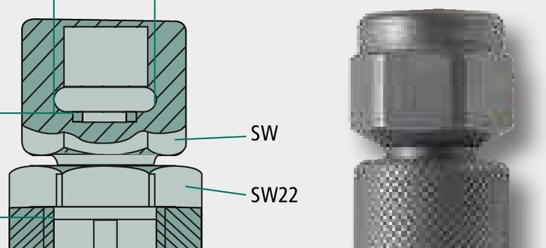 Hydrotechnik Cuplă de măsurare MA 1/2 NPT 51 mm