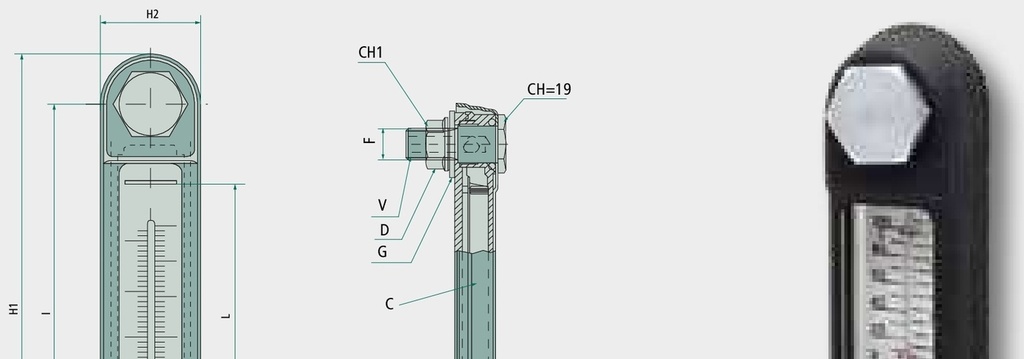Miselli Geam de observare 76mm M10 cu termometru