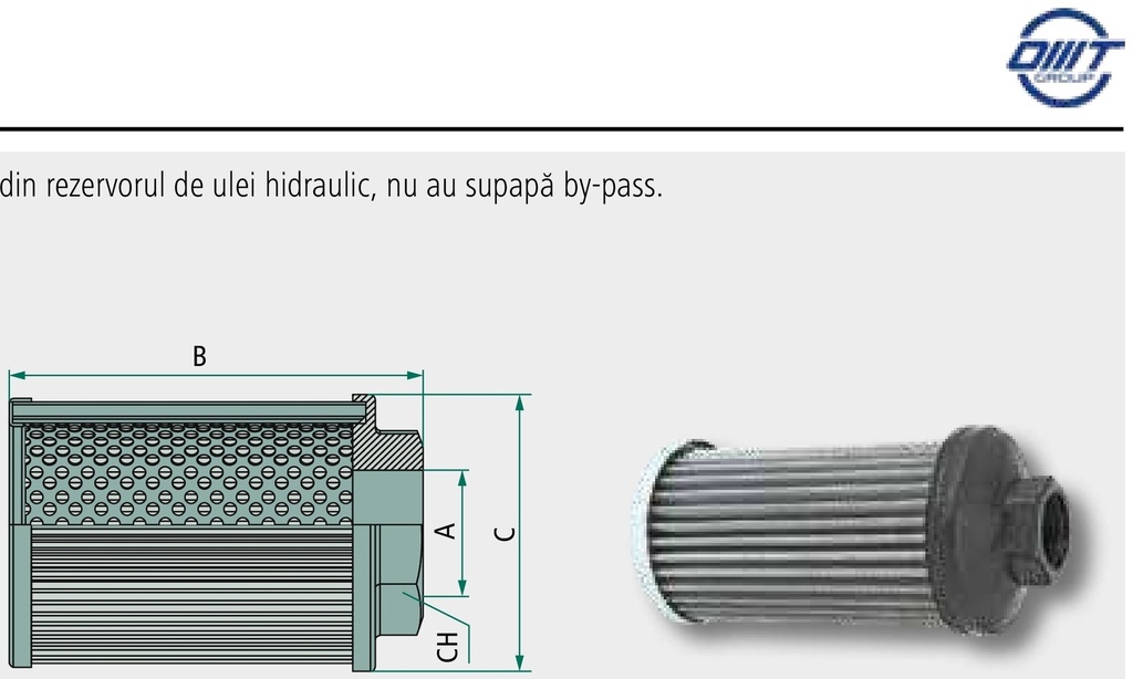 OMT Filtru de aspirație 90 SF150A200GR090 G 2"