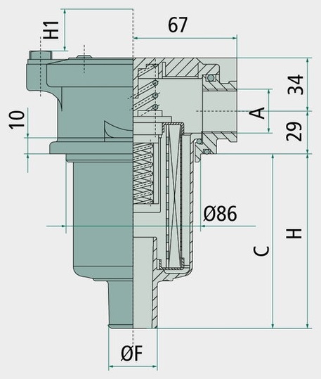 OMT Element filtrant CR221C25R