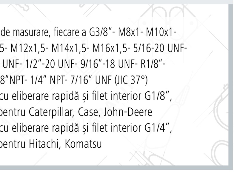 Trusă cu 3 manometre digitale