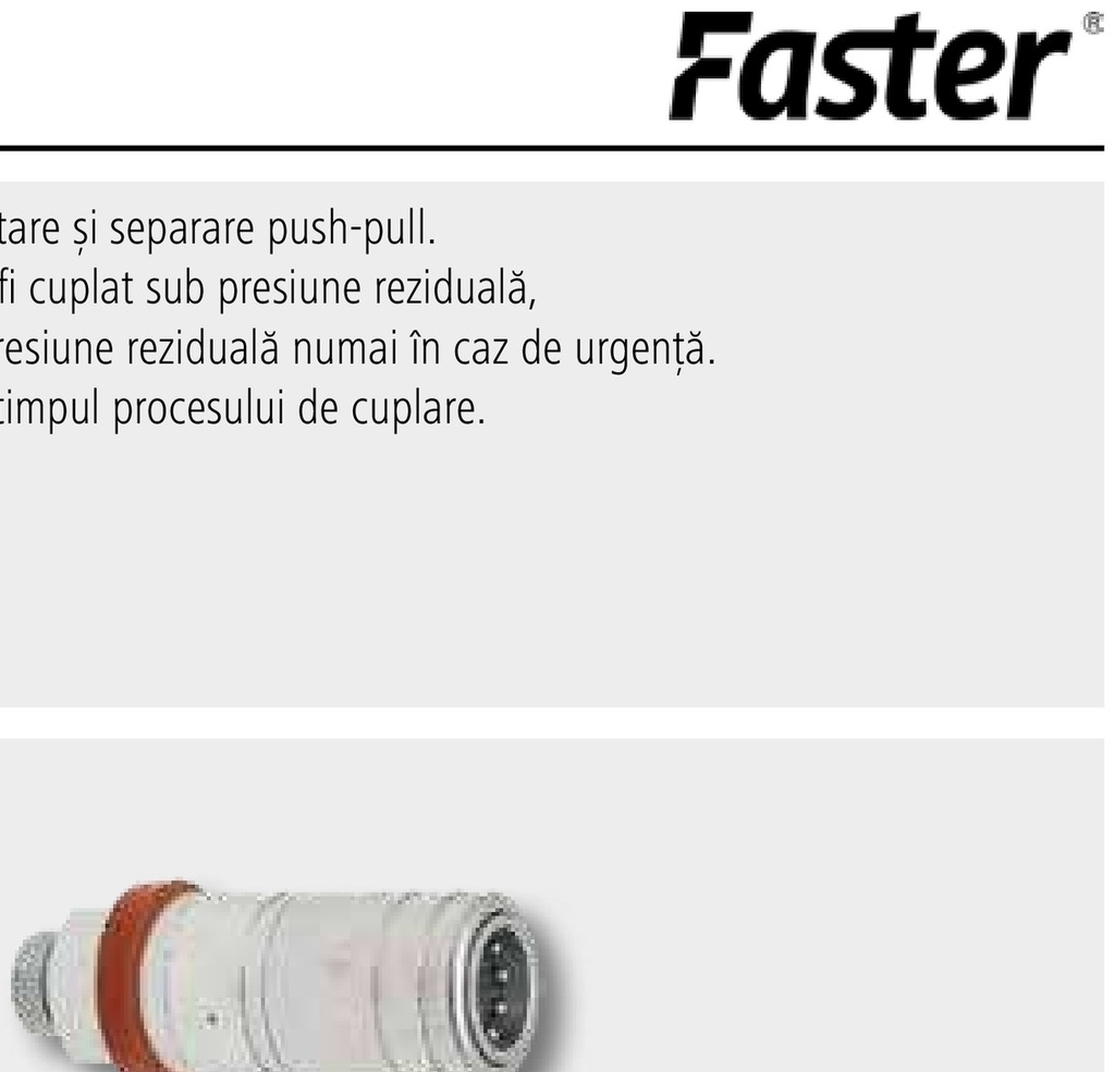 Faster 3CFHF Mufa AG 3/8"BSP perete despartitor - Mufa de cuplare AGRAR FASTER