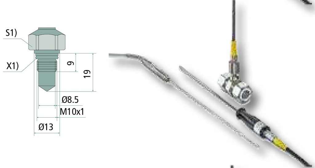Parker Senzor înșurubabil (G1/4" BSPP exterior) G 1/4"