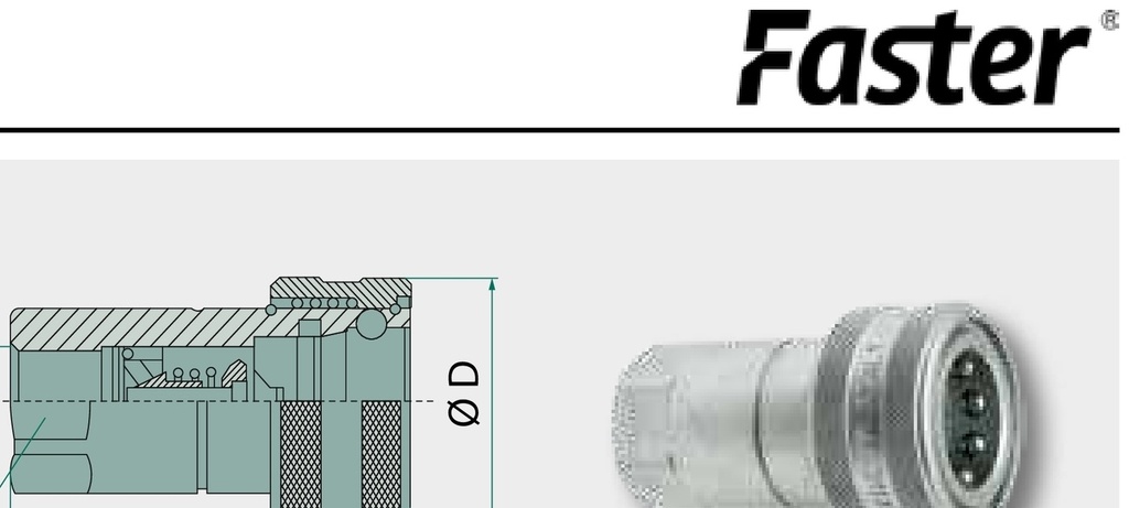 Faster Mufa IG 1/4" BSP - Mufa FASTER