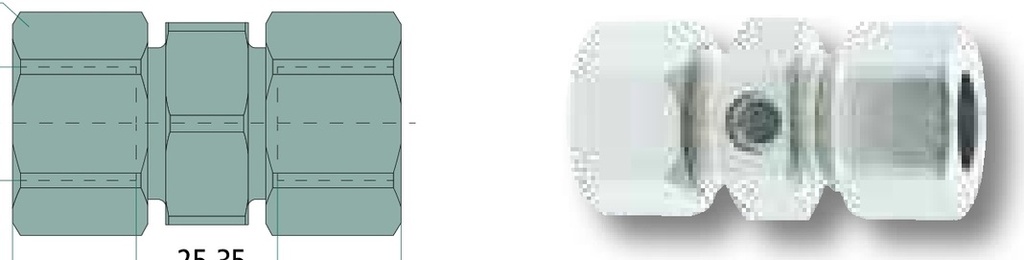 Parker Adaptor montare conducte (M10x1) M10 x 1