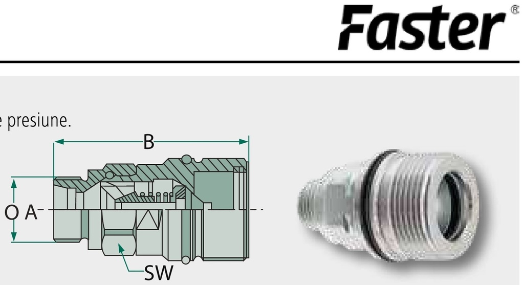 Faster CVV 08 2/1615 F - Cupla filetanta FASTER