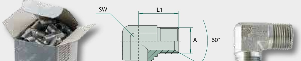 WA 3/4 M-BSP x 3/4 M-BSP U.V.5 - Winkel Adapter
