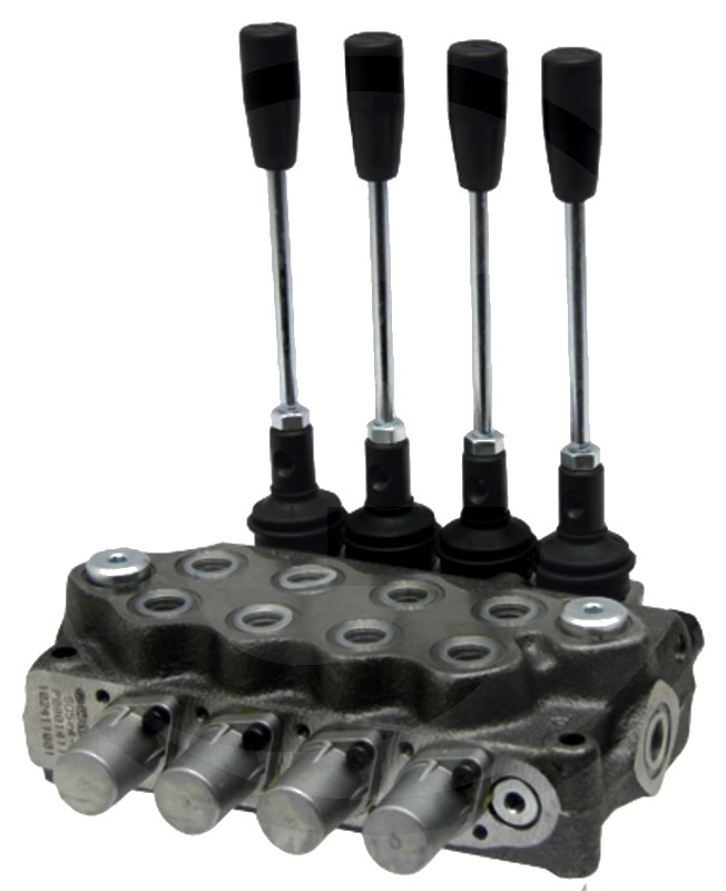 Walvoil Distribuitor hidraulic SD11-4-P-4x (18L) -AET 4/3-Wege, 4 x doppeltwirkend (A-B geschlossen / Federrückstellung)