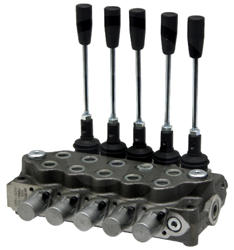 Walvoil Distribuitoare hidraulice SD5-5-P-5x(18L 4/3-Wege, 5 x doppeltwirkend (A-B geschlossen / Federrückstellung)