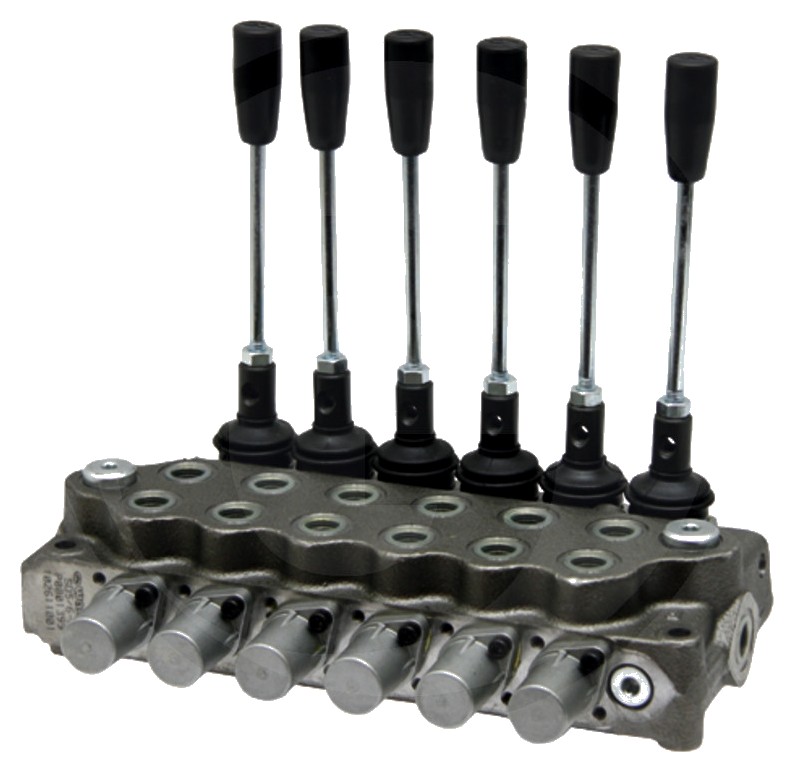 Walvoil Distribuitor hidraulic SD11-6-P-6x (18L) -AET 4/3-Wege, 6 x doppeltwirkend (A-B geschlossen / Federrückstellung)