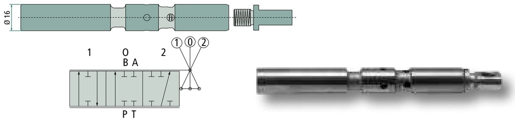 Piston cu simplu efect X-P40-S-B - Pentru P40