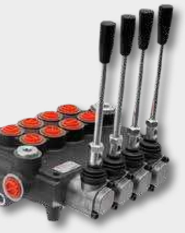 Distribuitor hidraulic 4P120 1A (4x) GKZ1 - 11 4/3-cai, 4 x dublu efect (A-B inchis /arc de revenire)